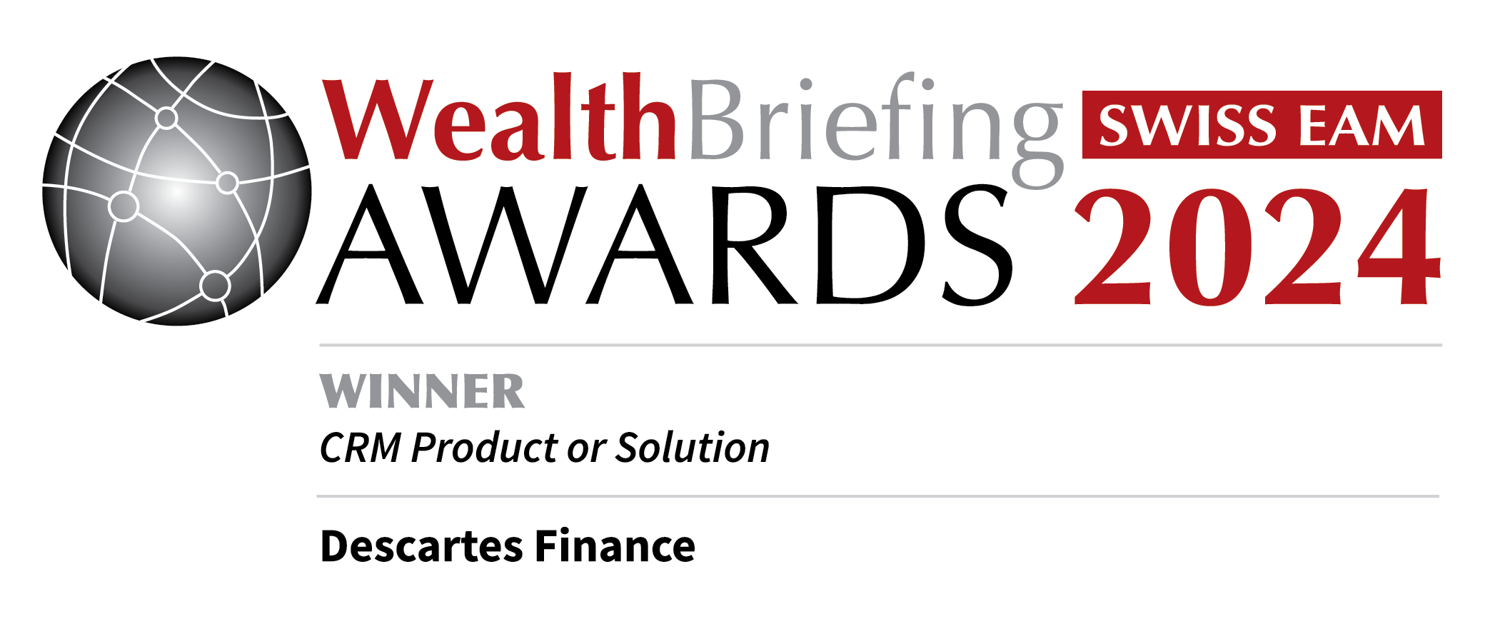 WealthBriefing Awards 2024 - Winner in CRM Product or Solution